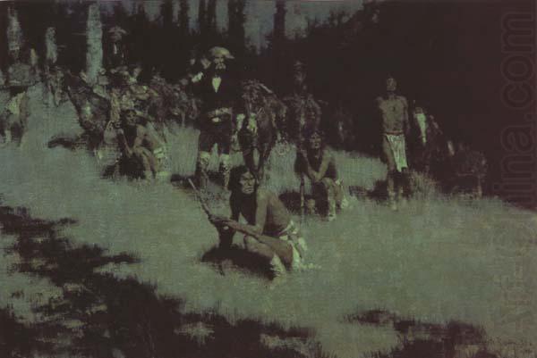 Apache Scouts Listening (mk43), Frederic Remington